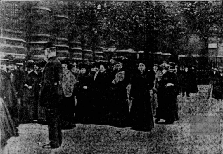 Suffragettes Storm the House of Commons 1906