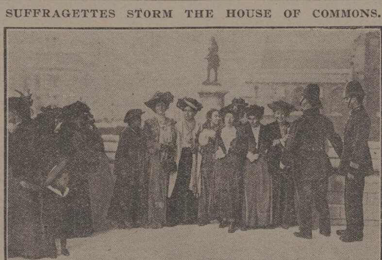 Suffragettes Storm the House of Commons 1906